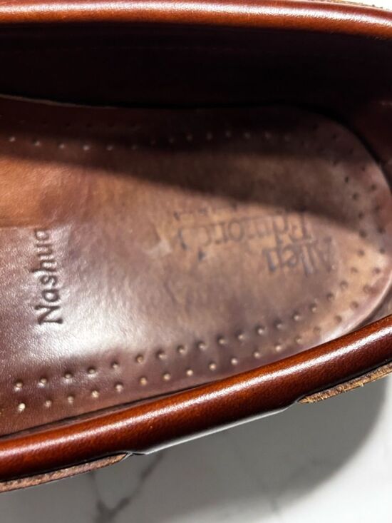 VTG Allen Edmonds Classic Nashua Brown Leather Kiltie Tassels Loafers Men’s 9.5 main image 5